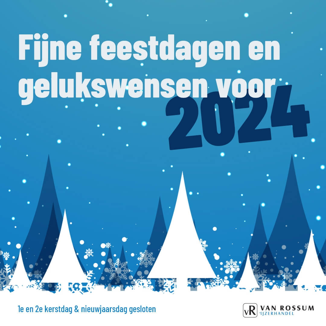 Fijne feestdagen en een goed 2024 gewenst! IJzerhandel.nl